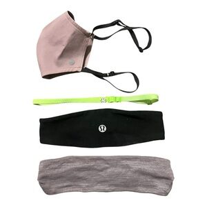 Lululemon face mask and headband lot